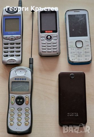 Alcatel OT2005 и OT2012, Mitsubishi MT140, Sharp GX15 и Sony J5 - за ремонт, снимка 1 - Други - 38652471