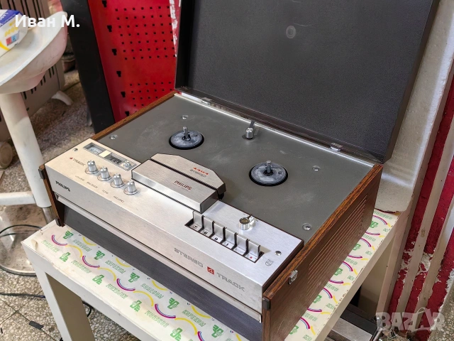 Ролков магнетофон Philips 4404 , снимка 10 - Аудиосистеми - 53494766