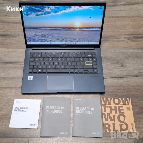 Лаптоп Asus 14 Vivobook | I7 1065G7 | 8GB Ram | 512 SSD, снимка 2 - Лаптопи за дома - 52912781