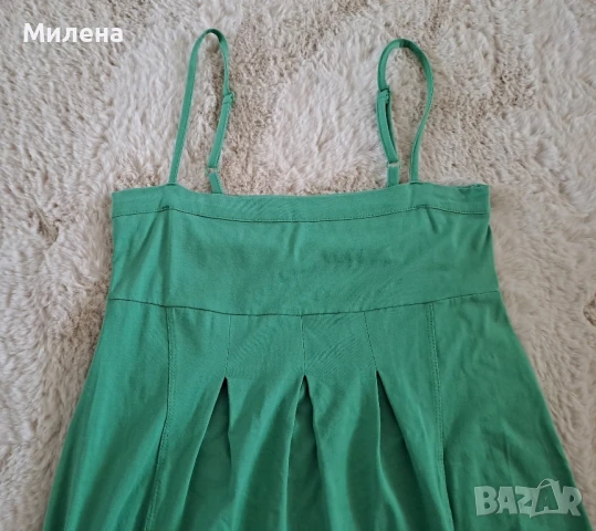 Къса зелена рокля/туника, размер Xs, снимка 3 - Рокли - 51041055