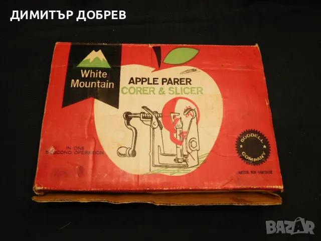 СТАРА РЕТРО НАСТОЛНА БЕЛАЧКА ЗА ЯБЪЛКИ WHITE MOUNTAIN USA, снимка 2 - Антикварни и старинни предмети - 49659050