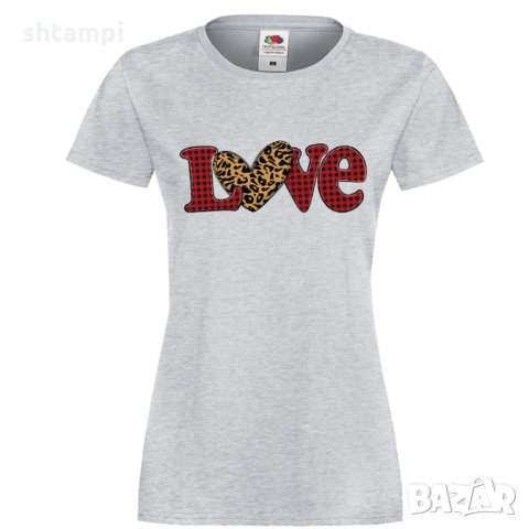 Дамска тениска Love Gnome Valentine's 9, снимка 7 - Тениски - 35552031