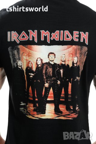 Нова мъжка тениска с дигитален печат на музикалната група Iron Maiden- Eddie Candle Finger С ГРЪБ, снимка 8 - Тениски - 40422551