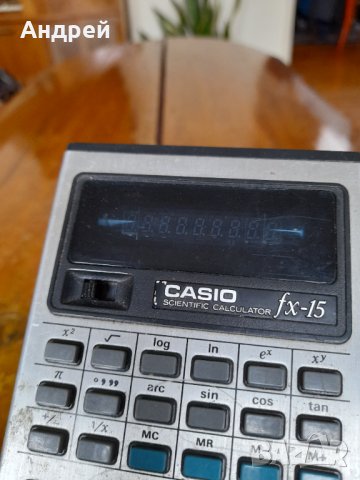 Стар калкулатор Casio FX-15, снимка 3 - Други ценни предмети - 43036835