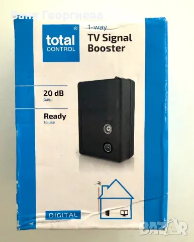 Дигитален Усилвател за Сигнал на Кабелна Телевизия 20Db 45 - 790MHz, снимка 4 - Приемници и антени - 49387253