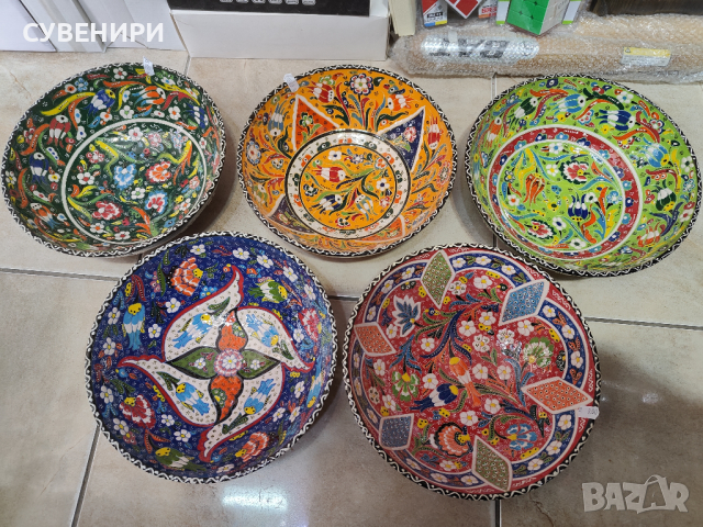 Турска керамика ,ръчна изработка(чаши,чинии,купи,канички,пепелници, подложки), снимка 6 - Други - 44858186