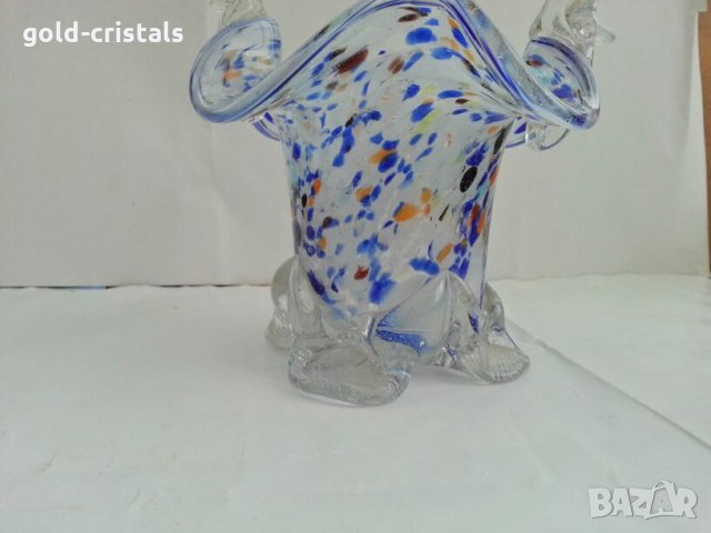 Стъклениа кошница купа фруктиера бонбониера , снимка 5 - Антикварни и старинни предмети - 27310038