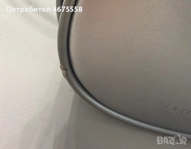 Кожена сребриста чанта Zarena, снимка 9 - Чанти - 52752214