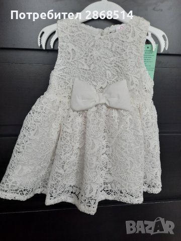 Бебешка рокля, нова, с етикет, снимка 2 - Бебешки рокли - 37771068