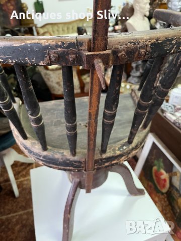 АНТИКА!!! Рядък бръснарски стол №1537, снимка 8 - Антикварни и старинни предмети - 35161863