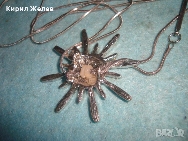 ЗВЕЗДОВИДЕН ПОСРЕБРЕН КРИСТАЛЕН АРТ МОДЕН МЕДАЛЬОН 25177, снимка 8 - Колиета, медальони, синджири - 35233025