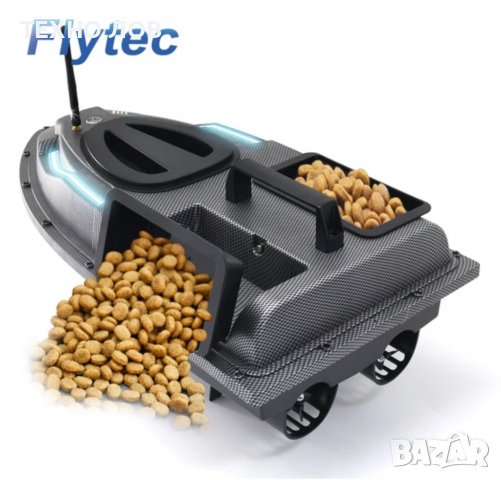 Лодка за захранка карбонова с 40 точков GPS с две батерии, снимка 17 - Такъми - 38722565