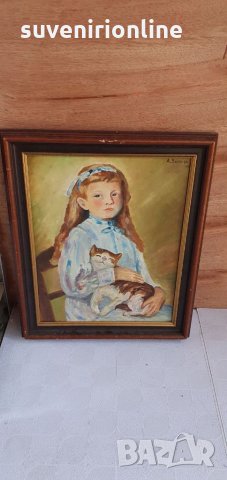 Рисувана картина на А. Swinnen, снимка 2 - Картини - 32641631