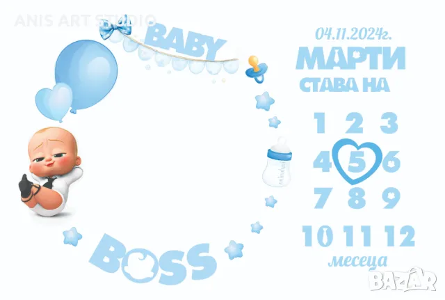 Платно за месечинки/Платно за снимки на бебето/Месечинка, снимка 5 - Други - 44061137