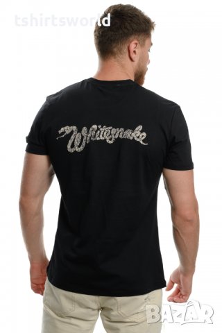 Нова мъжка тениска с дигитален печат на музикалната група WHITESNAKE с гръб, снимка 3 - Тениски - 37699439