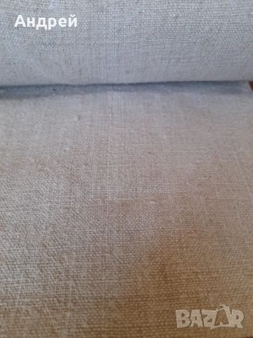 Стар ленен плат,лен, снимка 3 - Антикварни и старинни предмети - 52054503