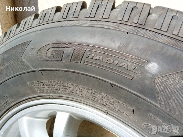 Комплект зимни гуми с джанти за джип Ssangyong Actyon, КАТО НОВИ размер 225/75/16, снимка 6 - Гуми и джанти - 52615858