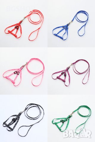 Нагръдник и повод за куче или котка 2 в 1 - ( В 6 цвята ), снимка 6 - За кучета - 26292850