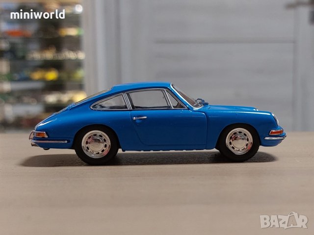 Porsche 901 1964 - мащаб 1:43 на Atlas моделът е нов в PVC дисплей-кейс, снимка 5 - Колекции - 43621486