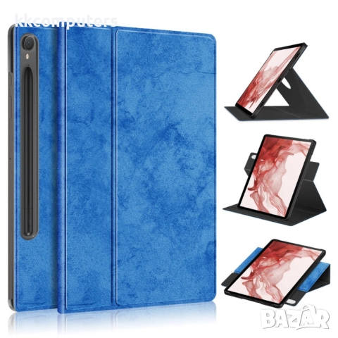 Samsung Galaxy Tab S10 FE Rotary Stand Cover Кожен Калъф и Протектор, снимка 3 - Калъфи, кейсове - 52848410