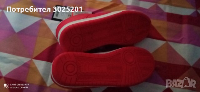 Нови! Дамски Спортни Маратонки Червено с бяло номер 38, снимка 4 - Маратонки - 43527295