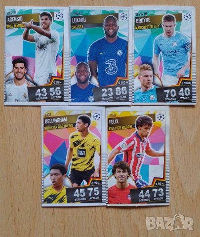Футболни карти стикери с футболисти, снимка 1 - Колекции - 37270846