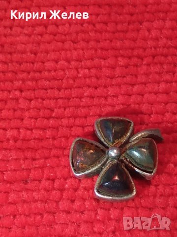 СРЕБЪРНА ЧЕТИРИЛИСТНА ДЕТЕЛИНА с ШЛИФОВАН НАТУРАЛЕН БАЛТИЙСКИ КЕХЛИБАР Арт АПЛИКАЦИЯ За БИЖУ 39957, снимка 17 - Бижутерийни комплекти - 42453217