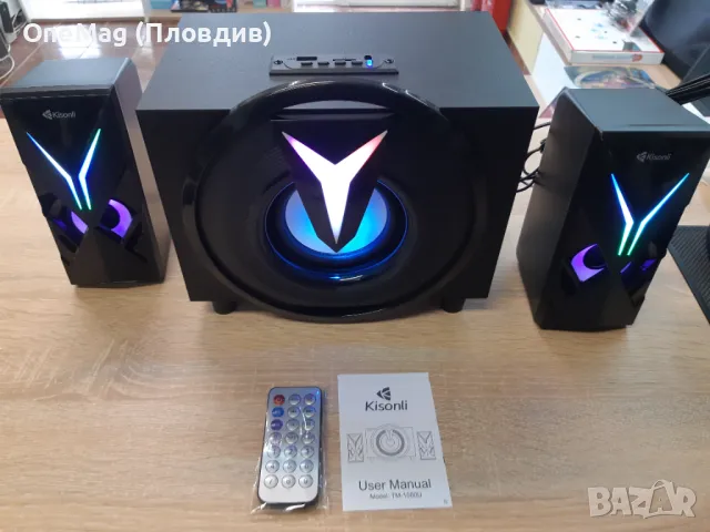 Kisonli тонколони с буфер / bluetooth /3,5мм жак / SD card / флашка, снимка 2 - Bluetooth тонколони - 49127683