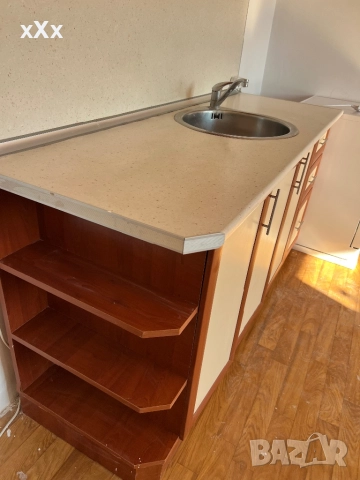 Кухня горен и долен шкаф+мивка+плот+смесител, снимка 2 - Шкафове - 52348346