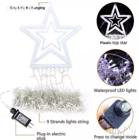 Коледна звезда Витлеем, снимка 6 - Декорация за дома - 52501625