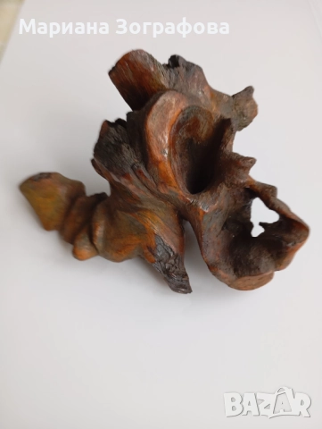 Авторска скулптура, Абстрактна пластика от дърво - 2 бр., ръчна изработка 1987 г., уникати, снимка 16 - Антикварни и старинни предмети - 47720845