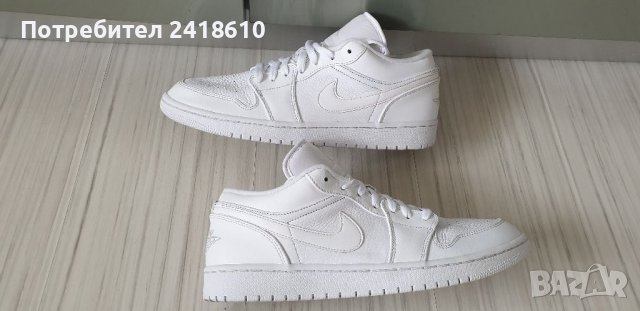 Nike Air Jordan 1 Retro Tripple White Mens Size 46/30 UK11 US 12 ОРИГИНАЛ!, снимка 6 - Кецове - 39872514