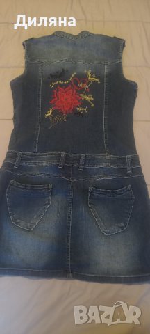 Дънкена рокля Л , снимка 3 - Рокли - 38649069