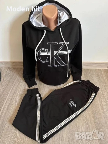 Calvin Klein дамски екипи /худи и долнище/ висок клас реплика, снимка 5 - Спортни екипи - 52653468