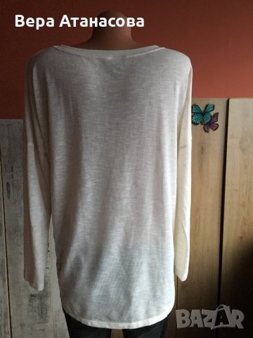 💎Фино пуловерче с дантела,хл размер, снимка 3 - Блузи с дълъг ръкав и пуловери - 27024422