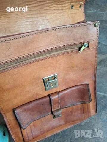 чанта от естествена кожа за през рамо 8/4, снимка 7 - Чанти - 50427472