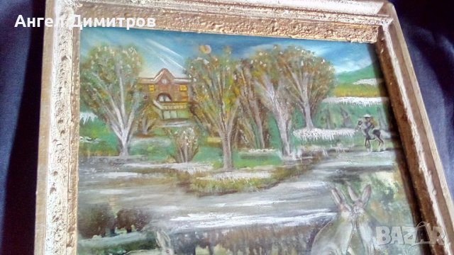 Картина смесена техника подписана , снимка 6 - Картини - 38521715