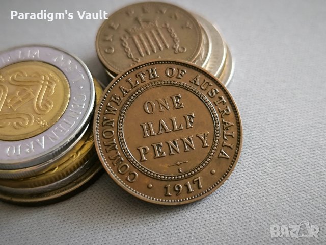 Монета - Австралия - 1/2 (половин) пени | 1917г.