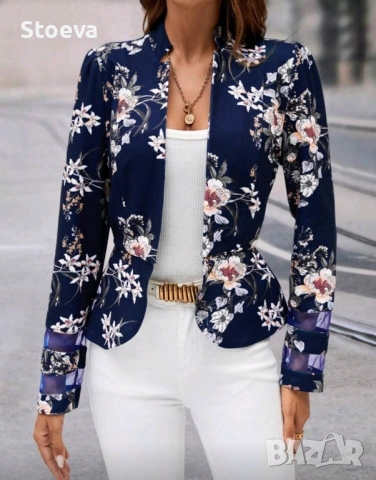 Елегантно сако пролет- есен, снимка 6 - Сака - 52168279