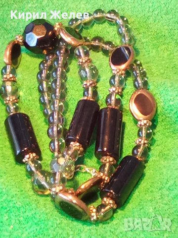 РАЗКОШНО СТИЛНО КРИСТАЛНО ВЕЧЕРНО КОЛИЕ ОГЪРЛИЦА ЧИСТ ПЛАНИНСКИ ШЛИФОВАН ЮВЕЛИРНО КРИСТАЛ 34530, снимка 13 - Колиета, медальони, синджири - 39082430