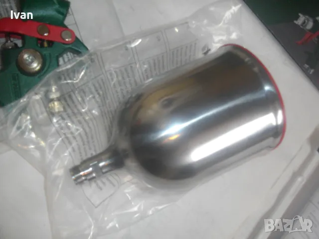 НОВ ПНЕВМАТИЧЕН БОЯДЖИЙСКИ ПИСТОЛЕТ С ДЮЗА 1,4мм ПЪЛЕН КОМПЛЕКТ PARKSIDE, снимка 13 - Други инструменти - 49680202