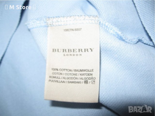 Burberry оригинална мъжка тениска с яка, блуза, риза, снимка 6 - Тениски - 33384588