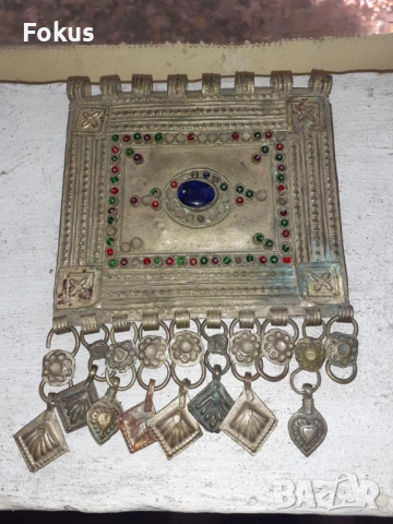 Голям възрожденски османски накит муска трепка сачан, снимка 2 - Антикварни и старинни предмети - 53409831