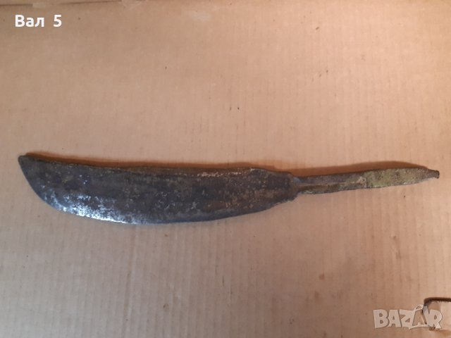 ОГРОМЕН стар кован нож, снимка 3 - Антикварни и старинни предмети - 43516198
