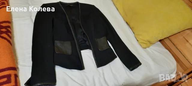 Тъмно дамско сако, снимка 2 - Сака - 49453092