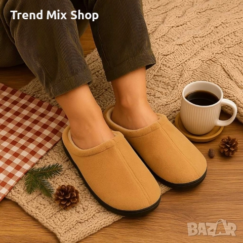 Топли и удобни домашни чехли , снимка 7 - Чехли - 51648115