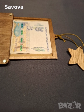 Дървени картички - пликове за пари, снимка 7 - Ръчно изработени сувенири - 52127613