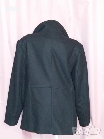 44 Дамско ,късо ,черно палто , снимка 7 - Палта, манта - 52557283