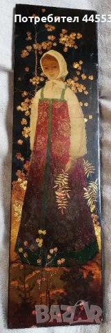 Пано Аленушка. Ръчно рисуване.Федоскино,ссср,1960-70