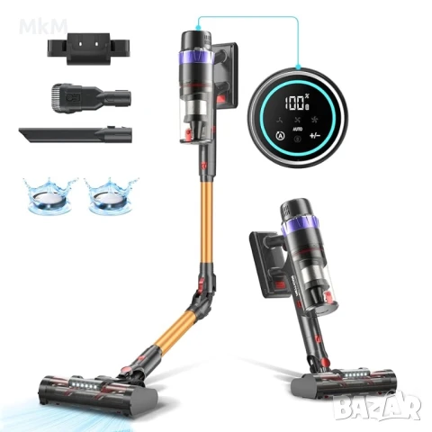 Мощна Безжична прахосмукачка Prettycare, 45Kpa/560W, снимка 1